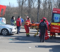 Grav accident în zona Otopeni. O femeie a fost lovită în plin pe trecerea de pietoni (FOTO)