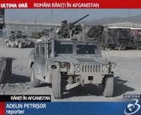 Trei soldati romani, raniti in urma unei explozii in afganistan (video)