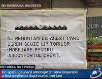 Lanţ viu în Bucureşti pentru salvarea parcului Basarabia