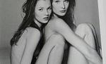 O fotografie nud cu Carla Bruni şi Kate Moss, 