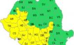 Atenţionare Cod galben de vijelii, pentru 21 de judeţe şi Bucureşti