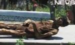 Mumia lui Nea Gheorghe bagă spaima-n sătenii din Văcăreşti, Dâmboviţa (VIDEO)