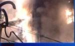 Incendiu puternic la un depozit de încălţăminte din Popeşti-Leordeni