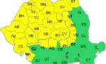Codul Galben a fost actualizat: Doar 28 de judeţe mai sunt vizate. Vezi prognoza meteo
