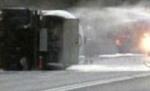 Grav accident rutier, în Prahova: O cisternă cu GPL a luat foc, după ce s-a izbit de un Logan (VIDEO)