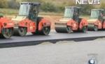 Autostrada Transilvania: Au fost asfaltaţi 30 de kilometri pe tronsonul Câmpia Turzii-Gilău (VIDEO)