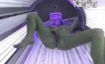 S-a masturbat la solar, dar a fost surprinsă de camerele de supraveghere (VIDEO)