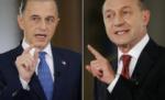 Băsescu: Rămân un preşedinte implicat. Geoană: Sunt un om care uneşte oamenii