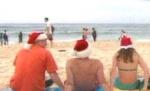 Turiştii se bucură de Crăciun pe plajă, în Australia (VIDEO)
