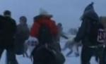 Sute de tineri au participat la o bătaie cu zăpadă, în Lituania (VIDEO)