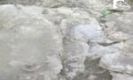 Delta este îngheţată: Mii de oameni au rămas izolaţi (VIDEO)