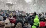Washington. 5.000 de oameni au pornit o uriaşă bătaie cu zăpadă (VIDEO)
