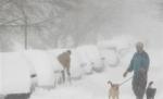 Washington sub nămeţi. Stratul de zăpadă atinge 60 de centimetri