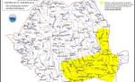 Cod galben de inundaţii pentru râurile din sudul şi sud-estul ţării