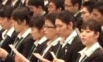 Ritualul angajării la japonezi ţine o zi întreagă. Se recită imnul firmei şi se fac jurăminte de loialitate (VIDEO)
