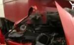 Hunedoara. O maşină în care se aflau un bărbat şi o prostituată a fost spulberată de tren (VIDEO)