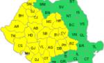 Cod Galben de ploi şi vijelii în 23 de judeţe din vestul ţării. Vezi zonele vizate şi prognoza meteo