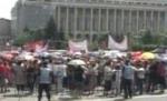 Protest al femeilor din PSD: Guvernul este împotriva familiilor şi copiilor (VIDEO)