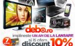 Preţuri şi mai mici la electronice? Debo.ro oferă 10 % reducere 