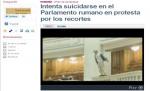 Presa internaţională, despre gestul bărbatului care s-a aruncat de la balconul Parlamentului: Protest extrem mânat de sărăcie