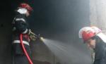 Incendiu în Târgovişte: Un local din centrul vechi s-a făcut scrum