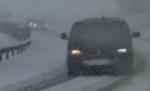 Infotrafic. DN 13A, blocat din cauza zăpezii