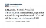Barack Obama a fost asasinat. Anunţ postat de Fox News pe Twitter