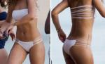 Rihanna, extrem de sexy într-un costum de baie decupat