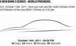 BMW Seria 3 2012 va fi prezentat oficial vineri, în premieră mondială