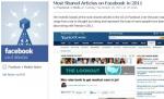 Cele mai populare subiecte "share-uite" pe Facebook în 2011. Vezi lista completă