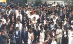 Eveniment inedit în Lima: Aproape 100 de cupluri s-au căsătorit într-o ceremonie comună