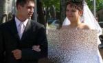 Rochia acestei mirese a pus toţi invitaţii pe fugă. Ginerele a rămas mut de uimire când şi-a văzut aleasa