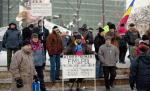 Protestele împotriva lui Traian Băsescu şi a Guvernului Boc continuă în mai multe oraşe