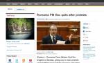 Presa internaţională, despre retragerea lui Boc: Demisionează pe fondul protestelor şi al scăderii popularităţii