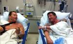 Arnold Schwarzenegger şi Sylvester Stallone, colegi de suferinţă pe patul de spital