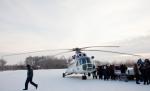 Un elicopter al Inspectoratului General de Aviaţie va prelua o femeie însărcinată dintr-o localitate înzăpezită