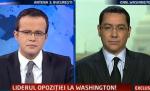 Ponta, în direct din studiourile CNN, despre vizita sa în SUA: Americanii au spus că vor susţine opoziţia, dacă va veni la putere