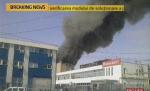 Incediu de amploare, la Turbomecanica Bucureşti: 7 autospeciale împotriva flăcărilor de 10 metri înălţime