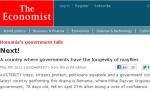 The Economist: România, ţara unde guvernele trăiesc cât o musculiţă