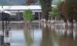 Necazul a picat din cer pentru bistriţeni. Au primit "cursuri gratuite de înot", din cauza unei ploi torenţiale, care a făcut din străzi adevărate piscine