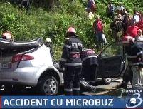 Autocar cu copii implicat într-un accident pe DN 1