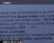 Doar în România. Şofer prins de radar cu 500 de km/h, într-o maşină veche de 15 ani
