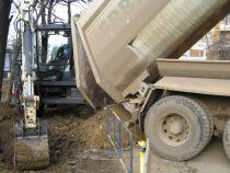 Accident pe şantierul de la Pasajul Băneasa. Un muncitor a fost grav rănit (FOTO)
