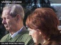 În toiul pregătirilor pentru Crăciun, familia regală a întâmpinat colindătorii la Castelul de la Săvârşin