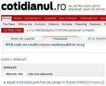 Cum preia Cotidianul.ro conţinut de pe alte site-uri. Inclusiv de pe Antena3.ro (FOTO)