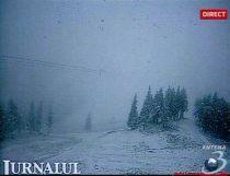 Zăpadă la Poiana Braşov. Vezi prognoza meteo pentru week-end