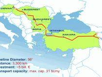 Nabucco are nevoie de gaze naturale din Azerbaijan, Irak şi Egipt până în 2015
