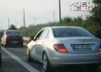 Depăşiri pe banda de urgenţă, pe Autostrada Soarelui (VIDEO) 
