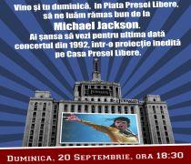 Jurnalul Naţional îi cheama pe fanii Michael Jackson la Ultimate Tribute ? o proiecţie pe Casa Presei Libere