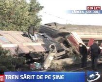 Tren deraiat la Craiova. Berceanu: Există posibilitatea să fi fost o mână criminală (VIDEO)